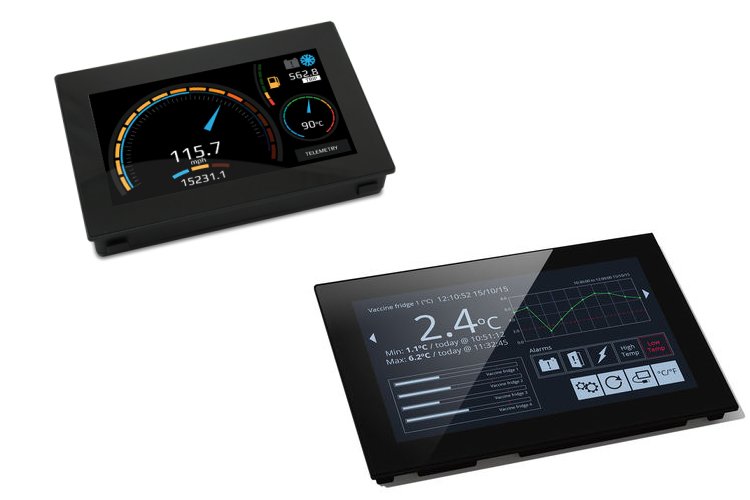 Lascar PanelPilot touchscreen graphical 显示 仪表 &ndash; 4.3-7&Prime;