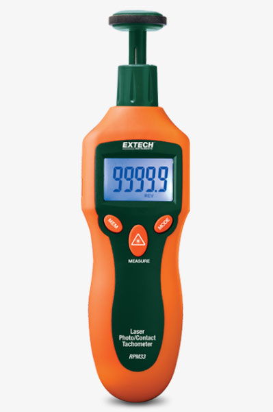 组合 触点 / 激光 photo 转速表 &ndash; RPM33 &ndash; Extech