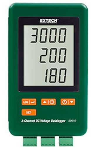 3 通道 dataloggers &ndash; Extech