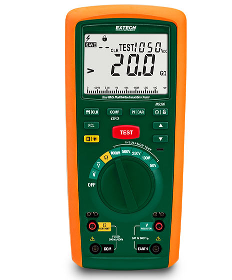 CAT IV 绝缘电阻测试仪/万用表 &ndash; Extech MG320