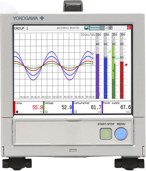 Yokogawa paperless 便携式 记录仪 &ndash; 数据 acquisition GP 系列