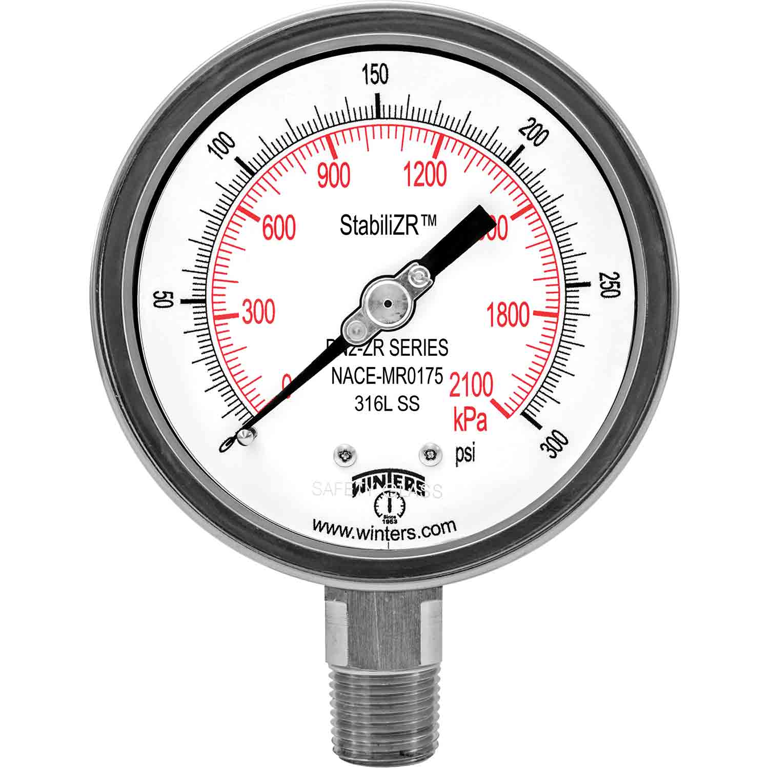 PN2-ZR NACE Stabilizr&reg; 压力表-MR0175-2002