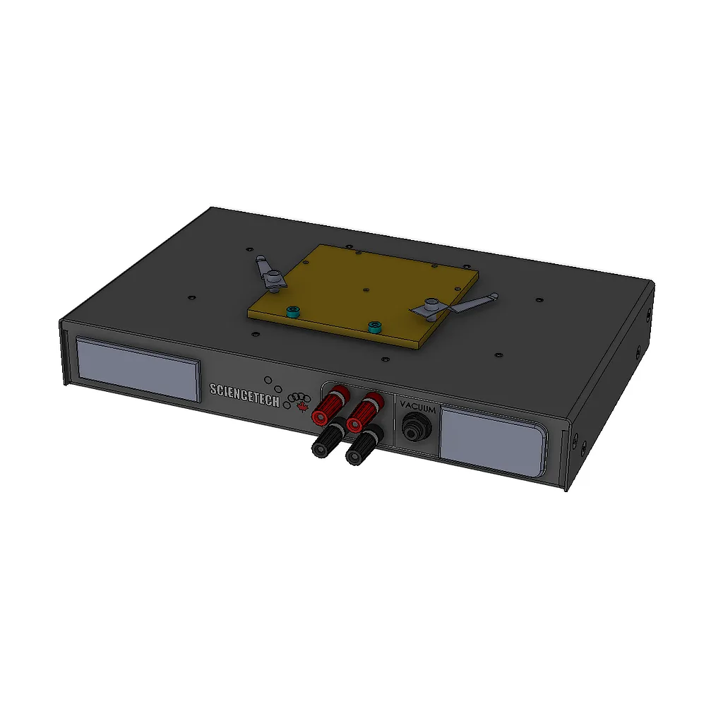 Model SCC-3 9 &times; 9 cm（3.5" &times; 3.5"）太阳能电池夹具，非冷却，真空就绪