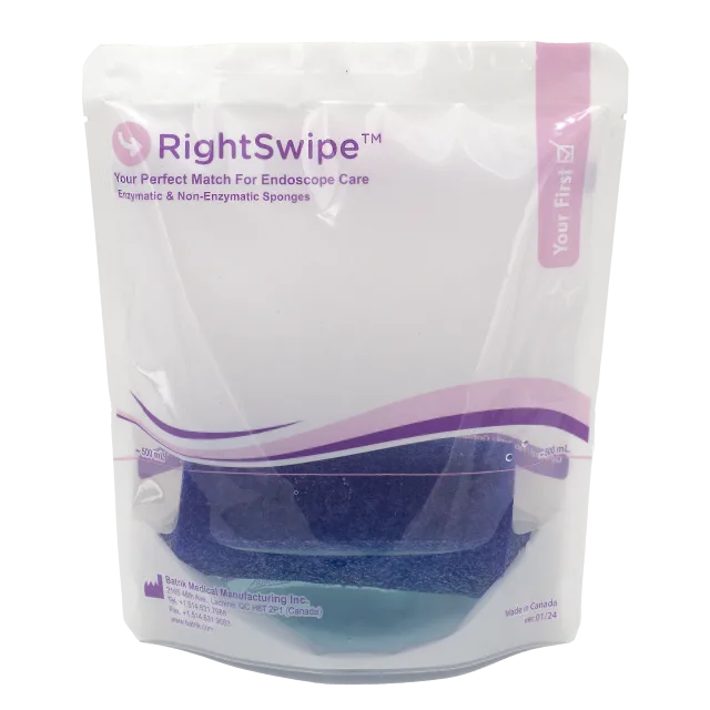 RightSwipe&trade; 酶床旁海绵清洁套装