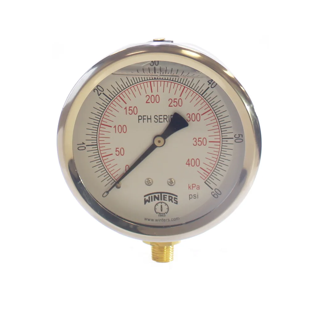 PFH hydraulic 不锈钢 充液 压力表