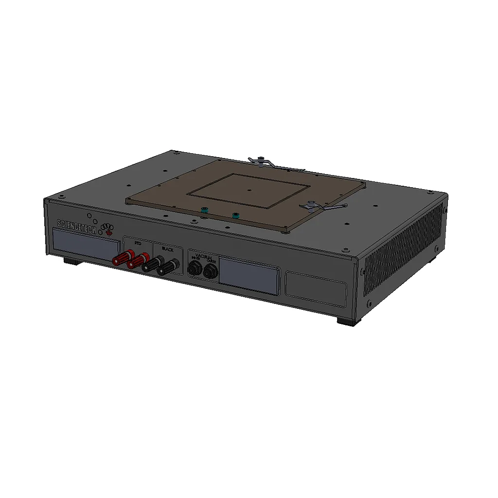 Model SCC-6 15 &times; 15 cm（6" &times; 6"）太阳能电池夹具，非冷却，真空就绪